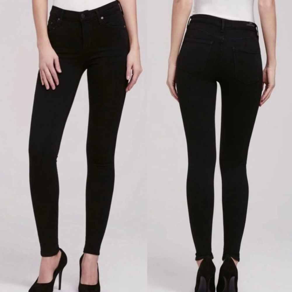 Citizens of Humanity Rocket High Rise Black Skinny Jeans